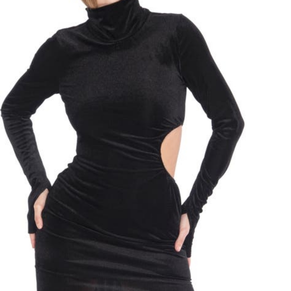 Funky Long Sleeve Mini Dress